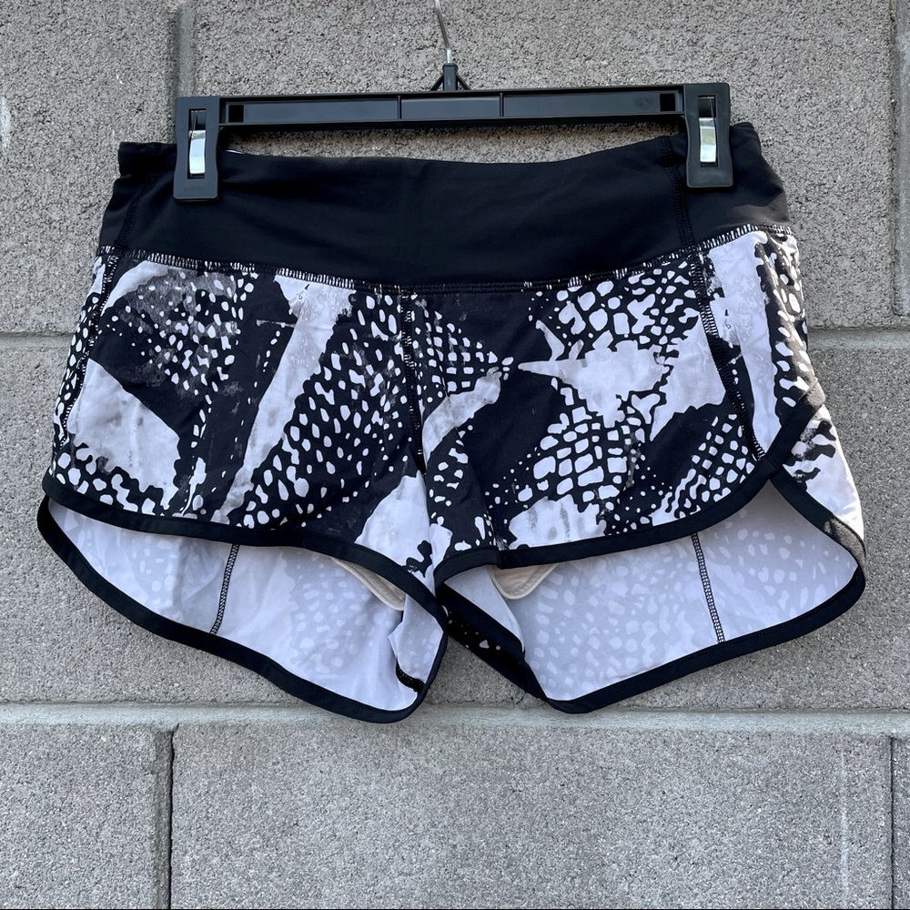 Lululemon Speed Short Static Mist White Black - Picture 2 of 9
